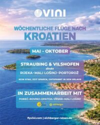 FlyVINI Straubing – Kroatien ab Mai 2026