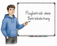 Flugbetrieb ohne Betriebsleitung – Einweisung